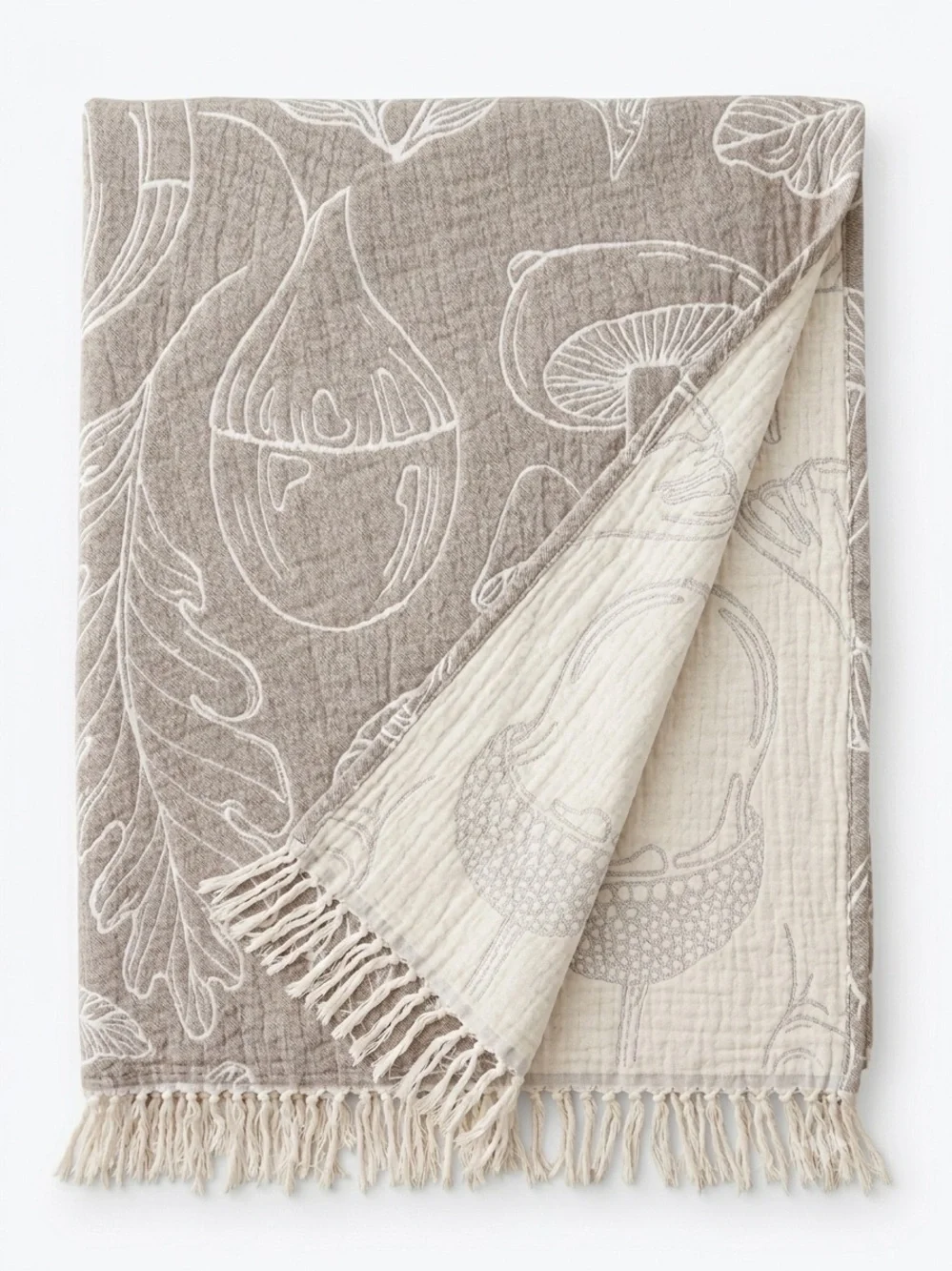 100% Cotton by Texteis Penedo throw Bedding Blanket Home Goods Linen